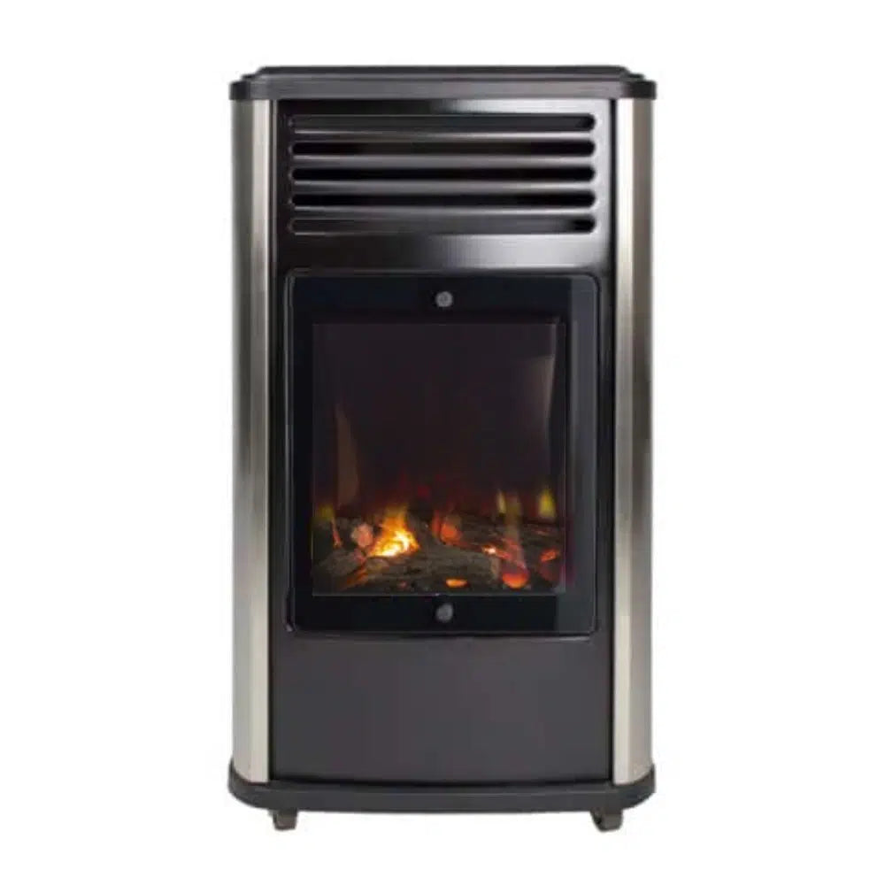 Gasolkamin Manhattan, Svart – Termostat